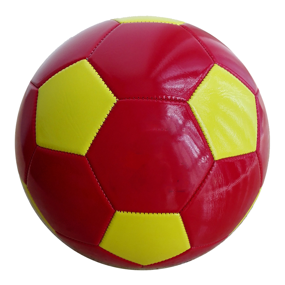 Rubber machine stitched soccer ball