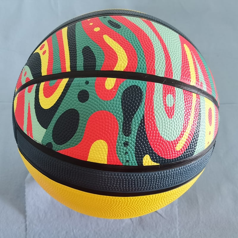 High-quality rubber basketball